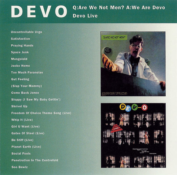 Q: Are We Not Men? We Are Devo + Devo Live