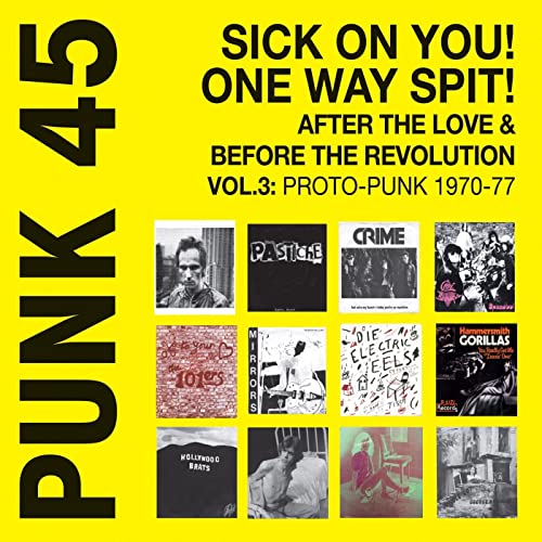 Punk 45: Sick On You! One Way Spit! After The Love & Before The Revolution Vol.3. - Proto-Punk 1970-77