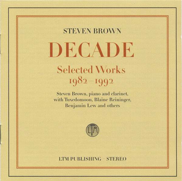 Decade: Selected Works 1982-1992