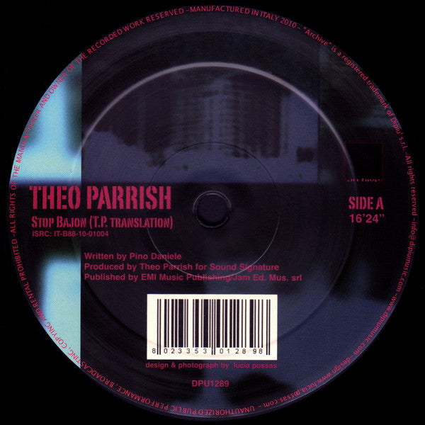 Stop Bajon - Theo Parrish / Isoul8 & Mark De Clive-Lowe rmxs